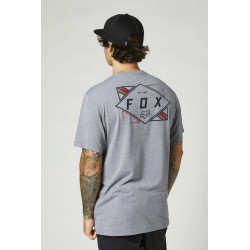 T-SHIRT FOX BURNT TECH HEATHER GRAPHITE  ENDURO CROSS