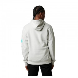 BLUZA Z KAPTUREM FOX DETONATE LIGHT GREY  ENDURO CROSS