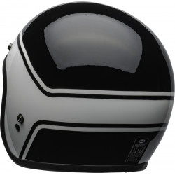 KASK BELL CUSTOM 500 DLX STREAK GLOSS BLACK/WHITE 