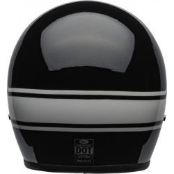 KASK BELL CUSTOM 500 DLX STREAK GLOSS BLACK/WHITE 