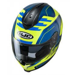 KASK HJC C70 KORO BLUE/FLO YELLOW 