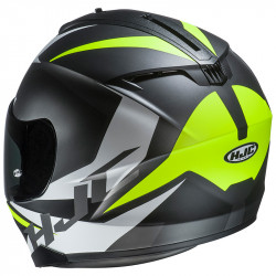 KASK HJC C70 TROKY BLACK/FLO GREEN 