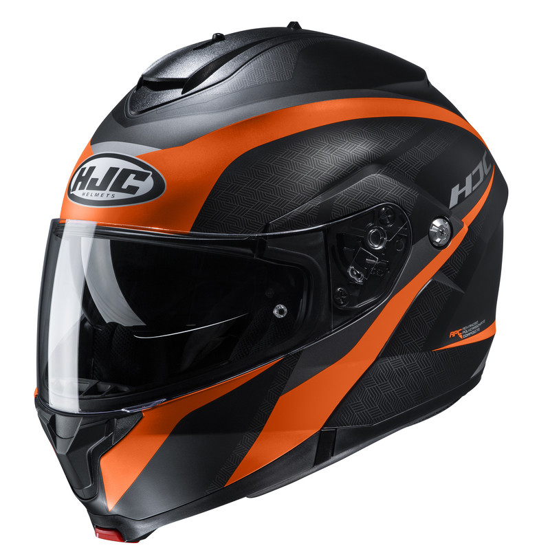 KASK HJC C91 TALY BLACK/ORANGE 