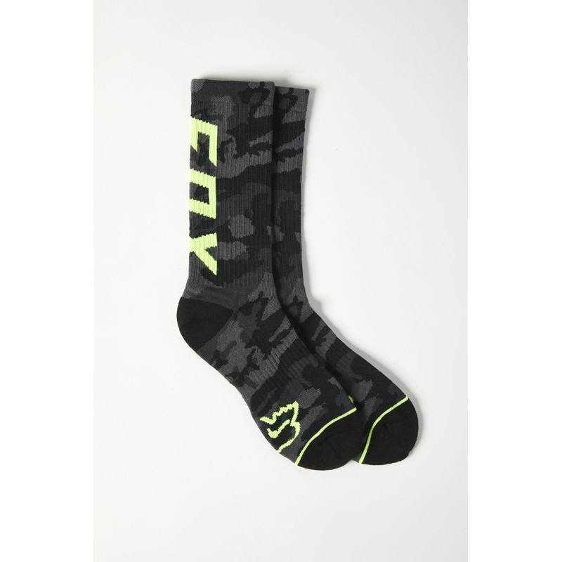 SKARPETY FOX CAMO CUSHIONED CREW BLACK CAMO  ENDURO CROSS