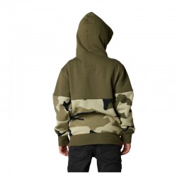 BLUZA Z KAPTUREM NA ZAMEK FOX JUNIOR LINDON OLIVE CAMO  ENDURO CROSS