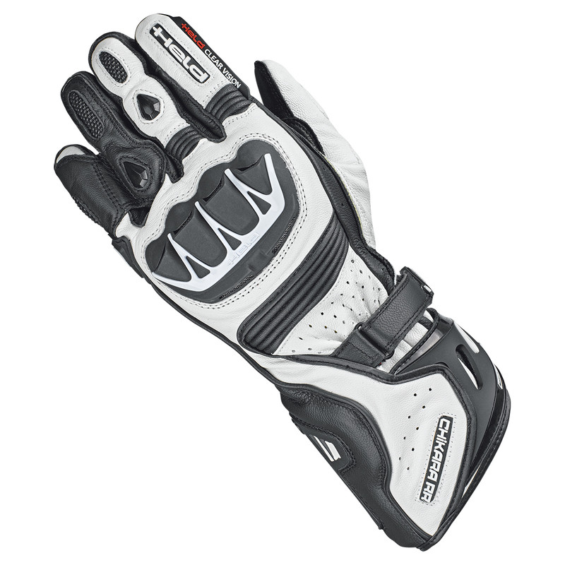RĘKAWICE SKÓRZANE HELD CHIKARA RR BLACK/WHITE 