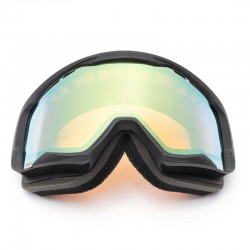 GOGLE IMX SNOW BLACK MATT/BLACK - SZYBA PODWÓJNA GOLD IRRIDIUM + BROWN(1 SZYBA W ZEST.) ENDURO CROSS