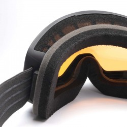 GOGLE IMX SNOW BLACK MATT/BLACK - SZYBA PODWÓJNA GOLD IRRIDIUM + BROWN(1 SZYBA W ZEST.) ENDURO CROSS