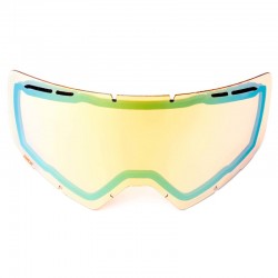 GOGLE IMX SNOW BLACK MATT/BLACK - SZYBA PODWÓJNA GOLD IRRIDIUM + BROWN(1 SZYBA W ZEST.) ENDURO CROSS