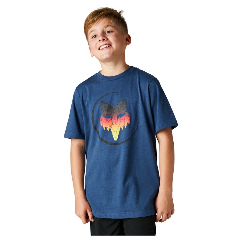 T-SHIRT FOX JUNIOR SKARZ DARK INDIGO  ENDURO CROSS