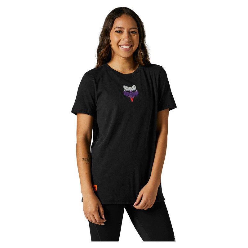 T-SHIRT FOX LADY SKARZ BLACK  ENDURO CROSS