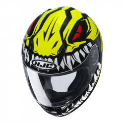 KASK HJC JUNIOR CL-Y ZUKY YELLOW/BLACK 