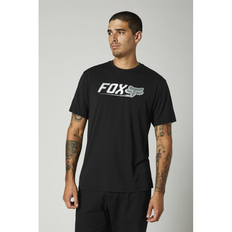 T-SHIRT FOX CNTRO TECH BLACK  ENDURO CROSS