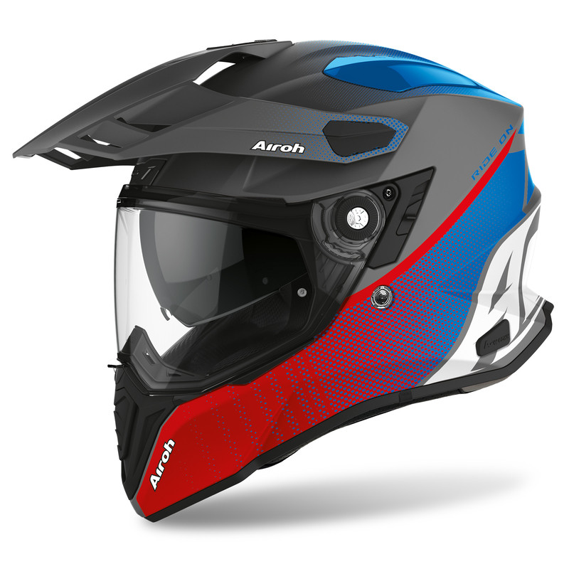 KASK AIROH COMMANDER PROGRESS RED/BLUE MATT 