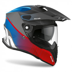 KASK AIROH COMMANDER PROGRESS RED/BLUE MATT 