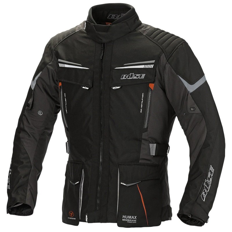 Kurtka motocyklowa BUSE Lago Pro czarna 