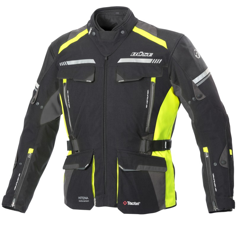 Kurtka motocyklowa Highland II czarno/żółta Z