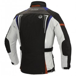 Kurtka motocyklowa BUSE Lago Pro szaro/niebieska/czerwona 