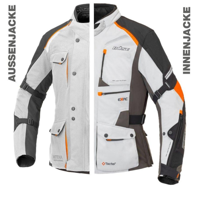 Kurtka motocyklowa BUSE ZESTAW EXRC Porto jasno szary/jasno szary Kurtka motocyklowa BUSE ZESTAW EXRC Porto jasno szary/jasno szary