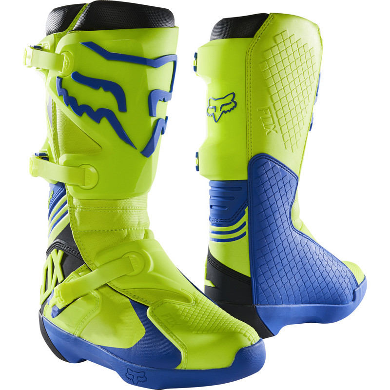BUTY FOX COMP YELLOW/BLUE  ENDURO CROSS
