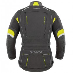Kurtka motocyklowa damska BUSE Highland czarno-neonowa 