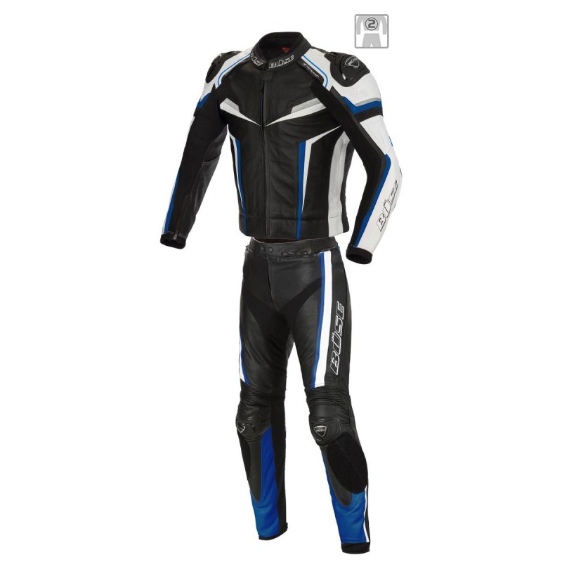 Kombinezon motocyklowy BUSE Mille czarno-niebieski 