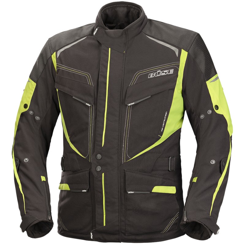 Kurtka motocyklowa BUSE Cordoba czarno-neonowa
