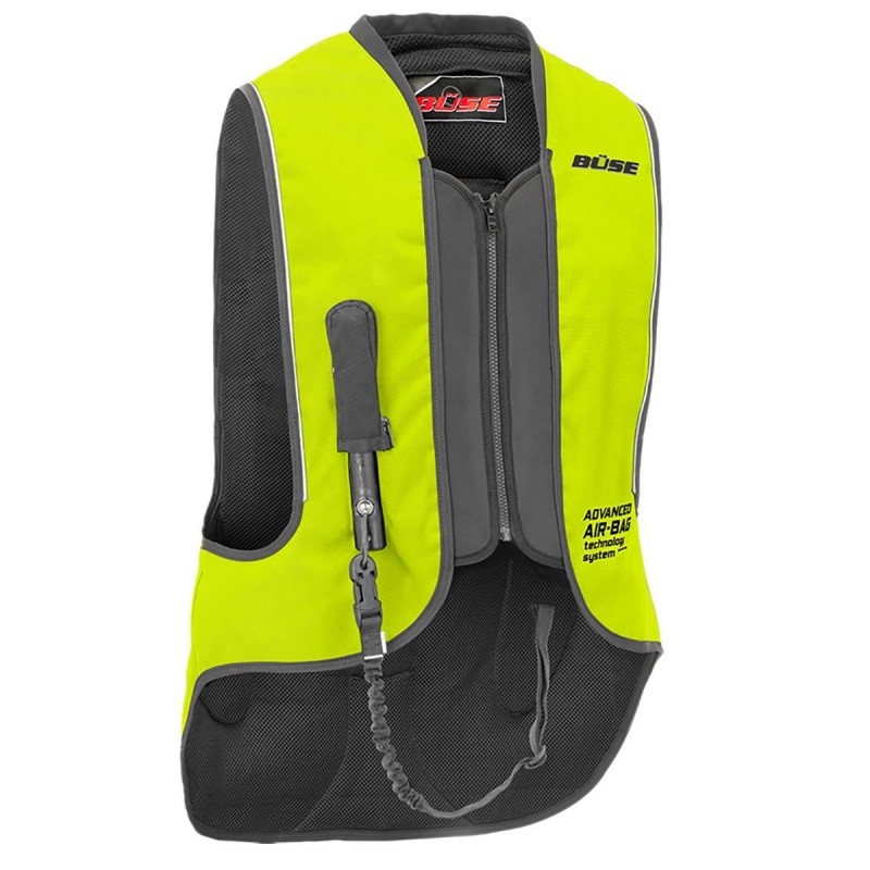 Kamizelka motocyklowa z poduszką powietrzną BUSE Airbag neonowa 