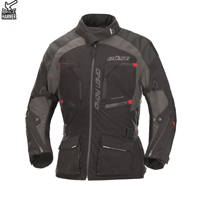 Kurtka motocyklowa damska BUSE Open Road Evo czarna