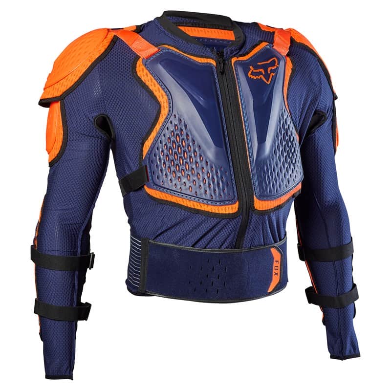 KOSZULKA Z OCHRANIACZAMI FOX TITAN SPORT NAVY  ENDURO CROSS