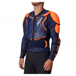 KOSZULKA Z OCHRANIACZAMI FOX TITAN SPORT NAVY  ENDURO CROSS