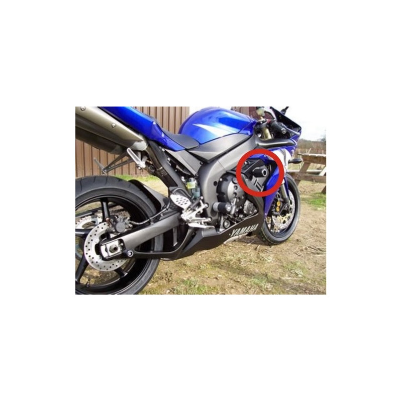 CRASHPADY CLASSIC RG RACING YAMAHA YZF-R1 04-06 BLACK
