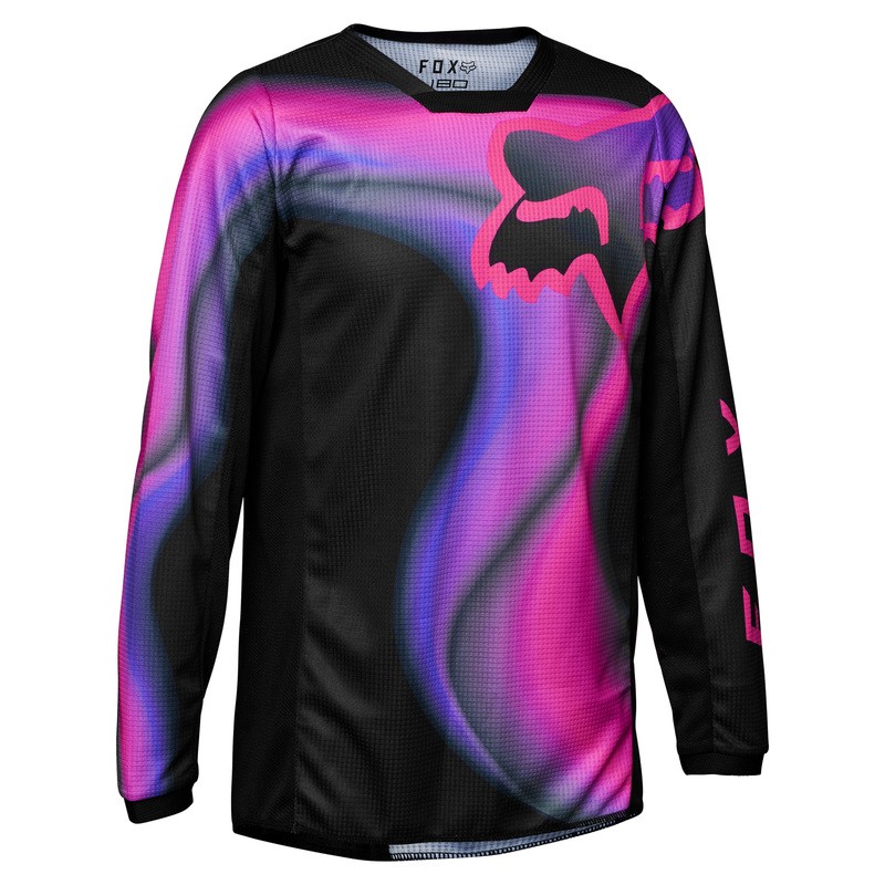 BLUZA FOX JUNIOR GIRLS 180 TOXSYK BLACK/PINK  ENDURO CROSS