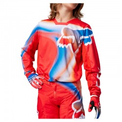 BLUZA FOX JUNIOR 180 TOXSYK FLUO RED  ENDURO CROSS