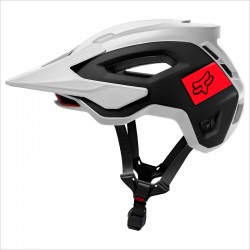 KASK ROWEROWY FOX SPEEDFRAME PRO BLOCKED WHITE/BLACK  ENDURO CROSS