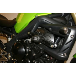 CRASHPADY AERO RG RACING TRIUMPH STREET TRIPLE 675 07-12 BLACK
