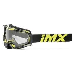 GOGLE IMX DUST GRAPHIC FLUO YELLOW GLS/BLACK - SZYBA DARK SMOKE + CLEAR (2 SZYBY W ZESTAWIE) ENDURO CROSS