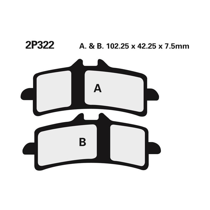 KLOCKI HAMULCOWE NISSIN 322ST