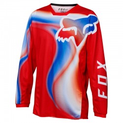 BLUZA FOX JUNIOR KIDS 180 TOXSYK FLUO RED  ENDURO CROSS