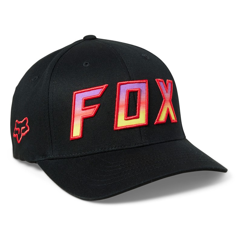 CZAPKA Z DASZKIEM FOX FGMNT FLEXFIT BLACK  ENDURO CROSS