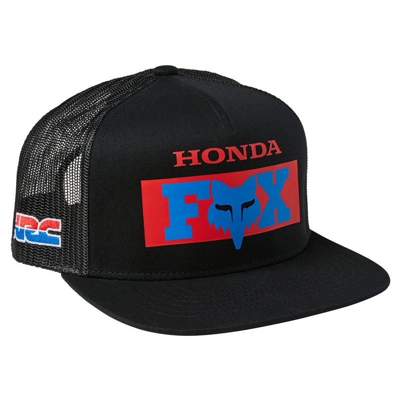 CZAPKA Z DASZKIEM FOX HONDA SNAPBACK BLACK  ENDURO CROSS