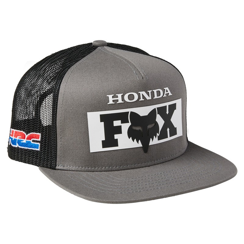 CZAPKA Z DASZKIEM FOX HONDA SNAPBACK PEWTER  ENDURO CROSS