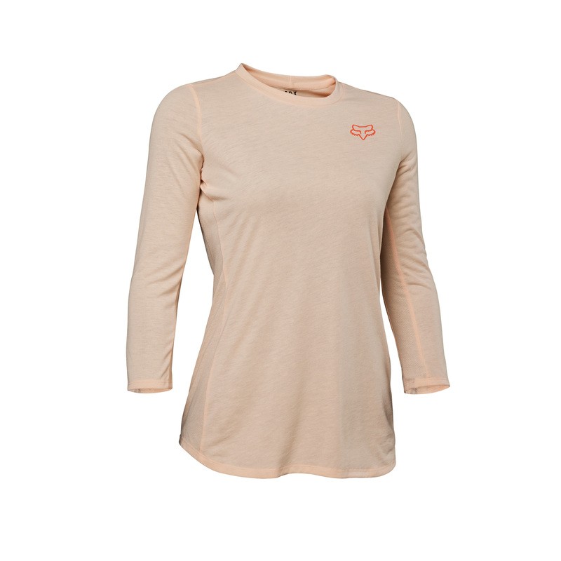 KOSZULKA ROWEROWA FOX LADY RANGER DR 3/4 LIGHT PINK  ENDURO CROSS