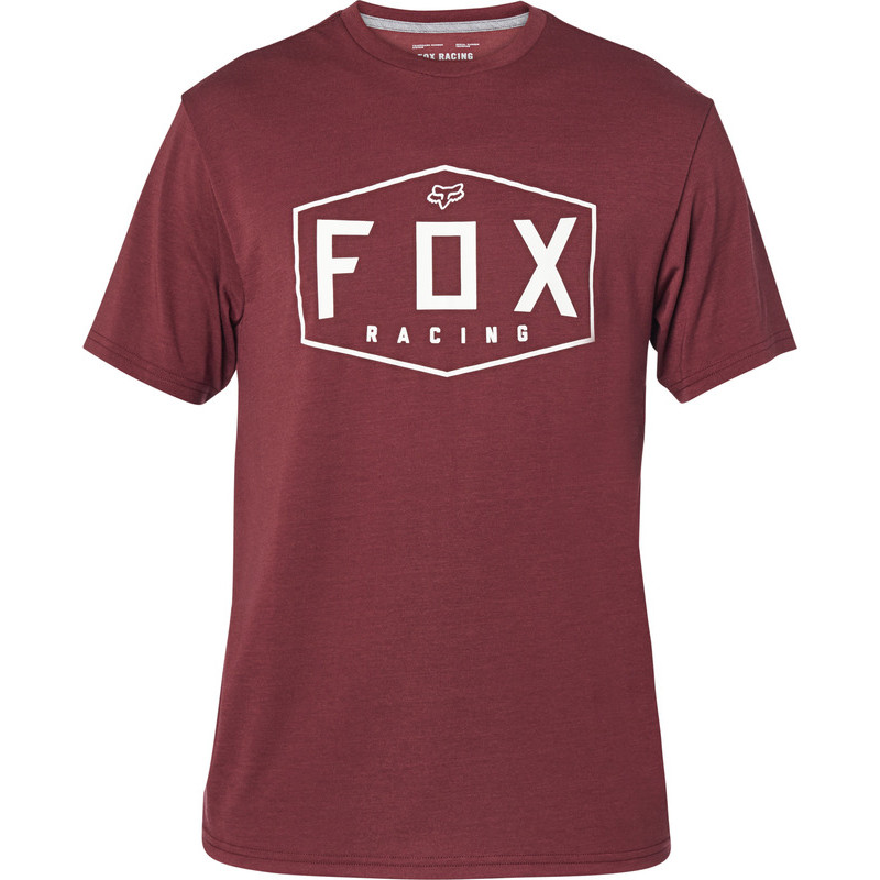 T-SHIRT FOX CREST TECH CRANBERRY  ENDURO CROSS