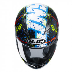 KASK HJC CS-15 NAVARRO 9 BLACK/WHITE/RED/YELLOW 