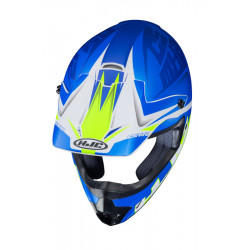 KASK HJC CS-MX II ELLUSION BLUE/FLO YELLOW 