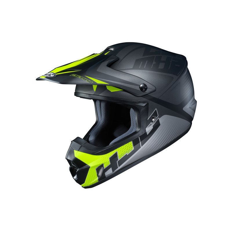 KASK HJC CS-MX II ELLUSION GREY/FLO YELLOW 