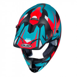 KASK HJC CS-MX II MADAX TURQUOISE/RED 