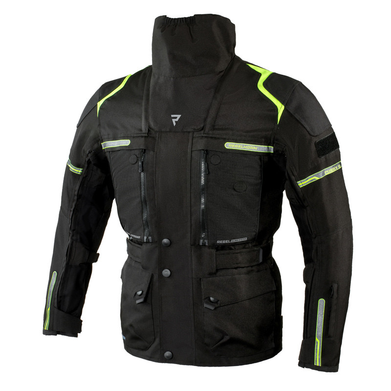 KURTKA TEKSTYLNA REBELHORN CUBBY III BLACK/FLO YELLOW 
