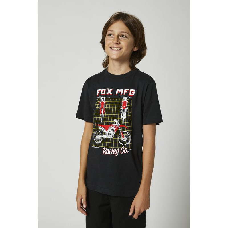T-SHIRT FOX JUNIOR CYPHER BLACK  ENDURO CROSS
